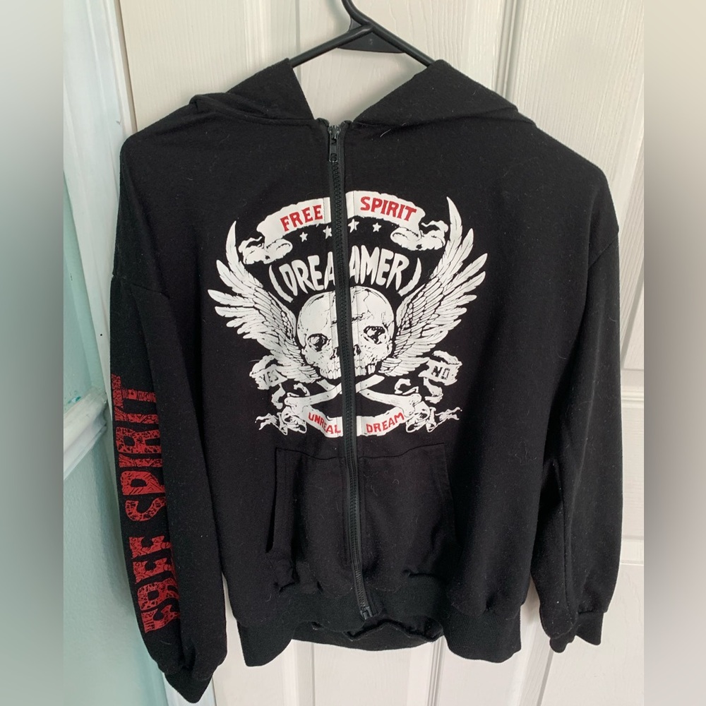 Black and Red Skull Jacket